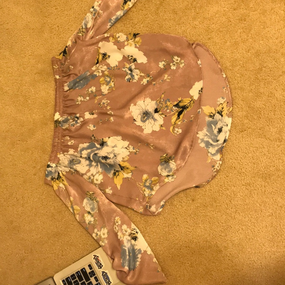 off the shoulder satin top